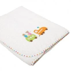 LASA Home Capes De Bain Bébé Et Peignoirs Enfant Serviette De Toilette Enfant Coton Blanc 75X75