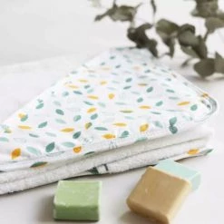 Kinousses Capes De Bain Bébé Et Peignoirs Enfant Set De Bain Bébé Blanc Éponge -Couvertures bébé et enfant Soldes set de bain bebe blanc eponge 14