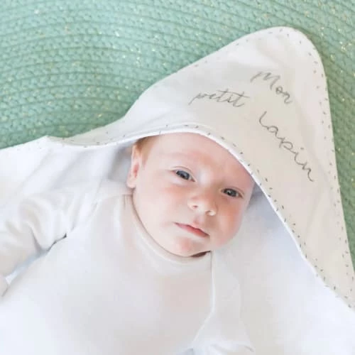 Kinousses Capes De Bain Bébé Et Peignoirs Enfant Set De Bain Bébé Blanc Éponge 6 Kinousses Capes De Bain Bébé Et Peignoirs Enfant Set De Bain Bébé Blanc Éponge – Image 4