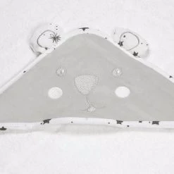 Kinousses Capes De Bain Bébé Et Peignoirs Enfant Set De Bain Bébé Gris Éponge -Couvertures bébé et enfant Soldes set de bain bebe gris eponge 10