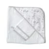 Kinousses Capes De Bain Bébé Et Peignoirs Enfant Set De Bain Bébé Gris Éponge -Couvertures bébé et enfant Soldes set de bain bebe gris eponge