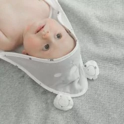 Kinousses Capes De Bain Bébé Et Peignoirs Enfant Set De Bain Bébé Gris Éponge -Couvertures bébé et enfant Soldes set de bain bebe gris eponge 9