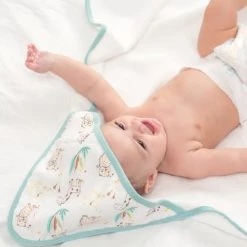 Kinousses Capes De Bain Bébé Et Peignoirs Enfant Set De Bain Bébé Vert Éponge -Couvertures bébé et enfant Soldes set de bain bebe vert eponge 3