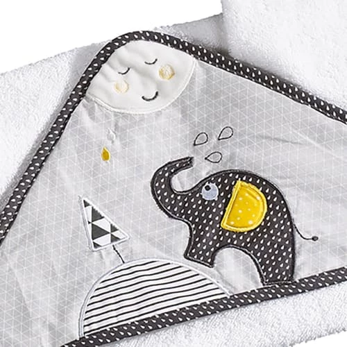 Sauthon Capes De Bain Bébé Et Peignoirs Enfant Sortie De Bain 75x75cm Et Son Gant En Coton Blanc 4 Sauthon Capes De Bain Bébé Et Peignoirs Enfant Sortie De Bain 75x75cm Et Son Gant En Coton Blanc – Image 2