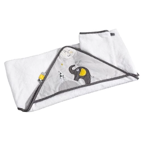 Sauthon Capes De Bain Bébé Et Peignoirs Enfant Sortie De Bain 75x75cm Et Son Gant En Coton Blanc 3 Sauthon Capes De Bain Bébé Et Peignoirs Enfant Sortie De Bain 75x75cm Et Son Gant En Coton Blanc