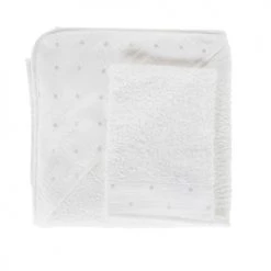 Maisons Du Monde Capes De Bain Bébé Et Peignoirs Enfant Sortie De Bain Bébé Blanche, 80x80