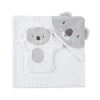 Maisons Du Monde Capes De Bain Bébé Et Peignoirs Enfant Sortie De Bain Bébé En Coton Blanc Et Gris -Couvertures bébé et enfant Soldes sortie de bain bebe en coton blanc et gris 1000 6 32 193347 1