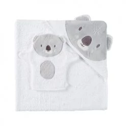 Maisons Du Monde Capes De Bain Bébé Et Peignoirs Enfant Sortie De Bain Bébé En Coton Blanc Et Gris