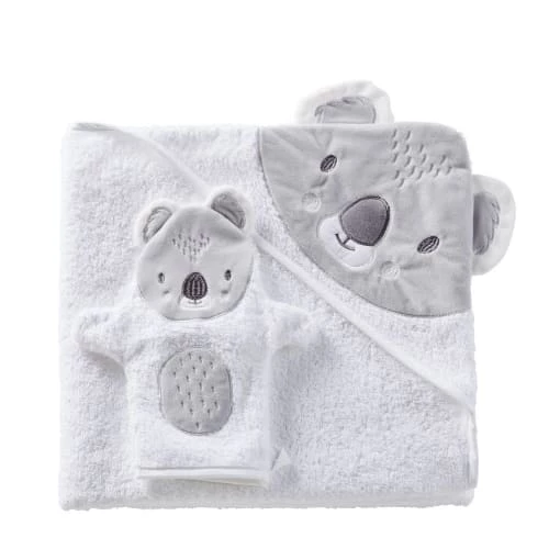 Maisons Du Monde Capes De Bain Bébé Et Peignoirs Enfant Sortie De Bain Bébé En Coton Blanc Et Gris 100x100 3 Maisons Du Monde Capes De Bain Bébé Et Peignoirs Enfant Sortie De Bain Bébé En Coton Blanc Et Gris 100x100