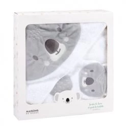 Maisons Du Monde Capes De Bain Bébé Et Peignoirs Enfant Sortie De Bain Bébé En Coton Blanc Et Gris 100x100 8 Maisons Du Monde Capes De Bain Bébé Et Peignoirs Enfant Sortie De Bain Bébé En Coton Blanc Et Gris 100x100 -Couvertures bébé et enfant Soldes sortie de bain bebe en coton blanc et gris 100x100 1000 3 29 206587 5