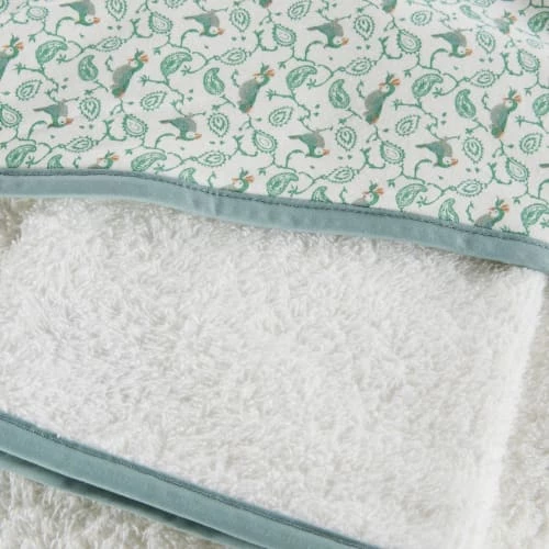 Maisons Du Monde Capes De Bain Bébé Et Peignoirs Enfant Sortie De Bain Bébé En Coton Blanc, Vert, Bleu Et Orange, Oeko-Tex® 80x80 4 Maisons Du Monde Capes De Bain Bébé Et Peignoirs Enfant Sortie De Bain Bébé En Coton Blanc, Vert, Bleu Et Orange, Oeko-Tex® 80x80 – Image 2