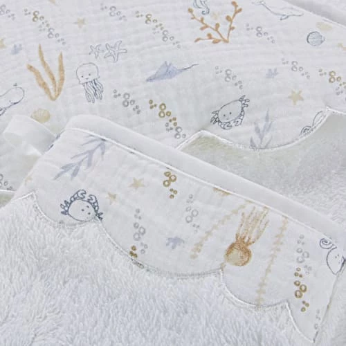 Maisons Du Monde Capes De Bain Bébé Et Peignoirs Enfant Sortie De Bain Bébé En éponge écrue Avec Capuche En Gaze De Coton Imprimée 6 Maisons Du Monde Capes De Bain Bébé Et Peignoirs Enfant Sortie De Bain Bébé En éponge écrue Avec Capuche En Gaze De Coton Imprimée – Image 4