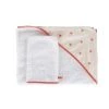 Maisons Du Monde Capes De Bain Bébé Et Peignoirs Enfant Sortie De Bain Bébé En Gaze De Coton Bouclettes Et Broderie Rose Et écrues -Couvertures bébé et enfant Soldes sortie de bain bebe en gaze de coton bouclettes et broderie rose et ecrues 1000 16 11 226167 1