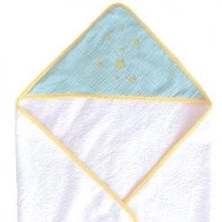 Home Maison Capes De Bain Bébé Et Peignoirs Enfant Sortie De Bain Et Gant Enfant Demi Lune Anis/Gris 75x75 -Couvertures bébé et enfant Soldes sortie de bain et gant enfant demi lune anis gris 75x75 2