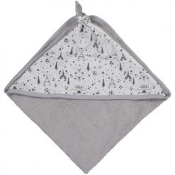 Chouchouette Capes De Bain Bébé Et Peignoirs Enfant Sortie De Bain Renard Noir Et Blanc