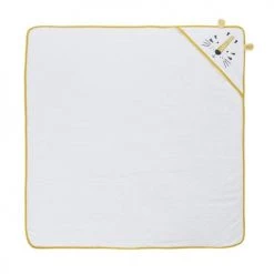 Maisons Du Monde Capes De Bain Bébé Et Peignoirs Enfant Sortie De Bain Tigre Blanche, Jaune Et Noire, 100x100 -Couvertures bébé et enfant Soldes sortie de bain tigre blanche jaune et noire 100x100 1000 7 26 226141 3
